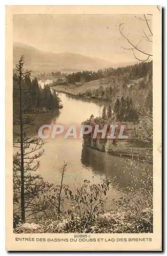 Cartes postales Entree des Bassins du Doubs et Lac des Brenets