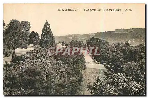 Cartes postales Meudon Vue prise de l'Observatoire