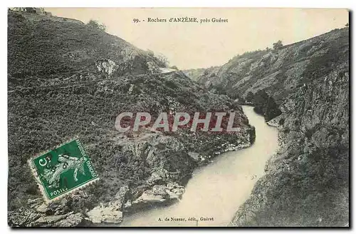 Cartes postales Rochers d'Anzeme pres Gueret