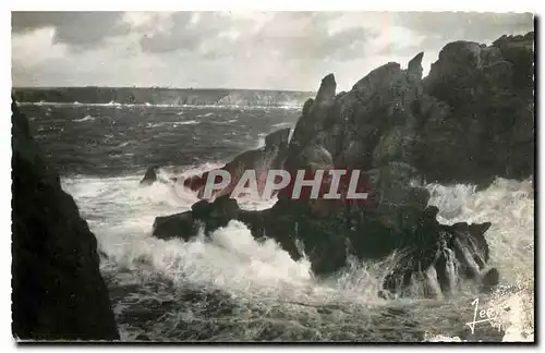 Ansichtskarte AK La Bretagne La Pointe du Raz Finistere La Moine couche au fond de la Baie des Trepasses