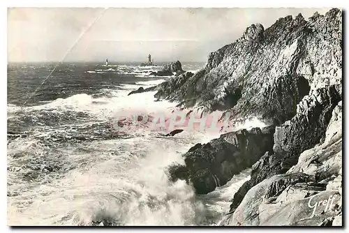 Ansichtskarte AK En Bretagne La Pointe du Raz Finistere et le Phare de la Vieille