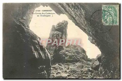 Ansichtskarte AK Camaret La Grotte des Cormorans au Toulinguet