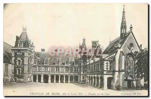 Ansichtskarte AK Chateau de Blois Aile de Louis XII Facade sur la Cour