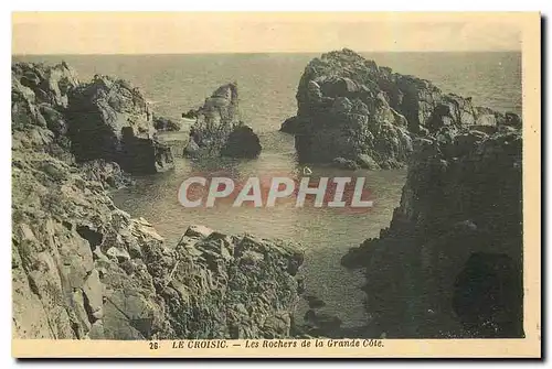 Cartes postales Le croisic Les Rochers de la Grande Cote