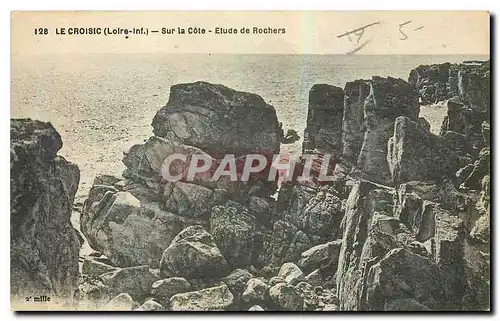 Cartes postales Le Croisic Loire Inf Sur la Cote Etude de Rochers