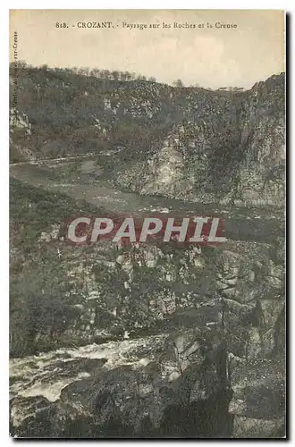 Cartes postales Crozant Paysage sur les Roches et la Creuse