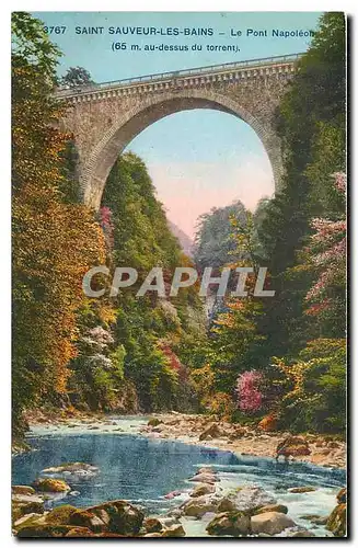 Ansichtskarte AK Saint Sauveur les Bains Le Pont Napoleon