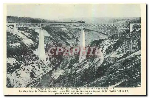 Ansichtskarte AK Auvergne le Viaduc des Fades sur la Vallee de la Sioule Le plus haut de France