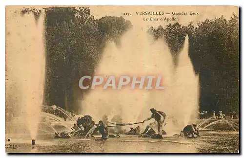 Cartes postales Versailles Grandes eaux Le Char d'Apollon