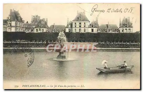 Ansichtskarte AK Fontainebleau Le Jet d'eau du Parterre