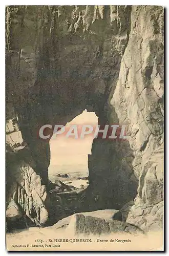 Ansichtskarte AK St Pierre Quiberon grotte de Kergroix