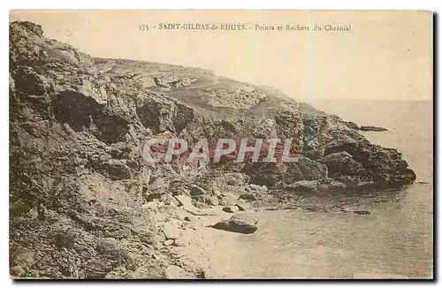 Cartes postales Saint Gildas de Rhuys pointe et rochers du Charnial