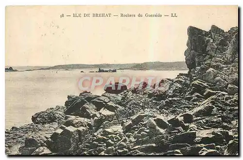 Cartes postales Ile de Brehat Rochers du Guersido