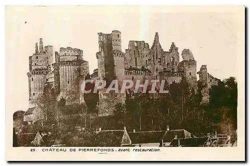 Ansichtskarte AK Chateau de Pierrefonds avant restauration