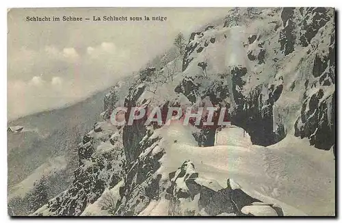 Cartes postales Schlucht im Schnee La Schlucht sous la neige