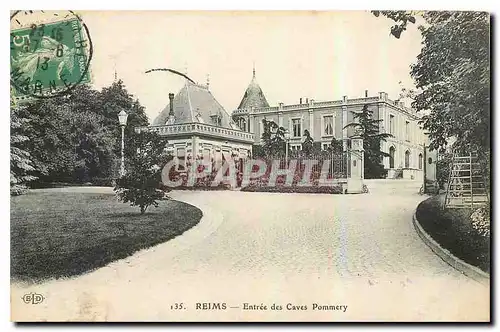 Cartes postales Reims Entree des Caves Pommery