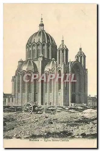Cartes postales Reims Eglise Sainte Clotilde