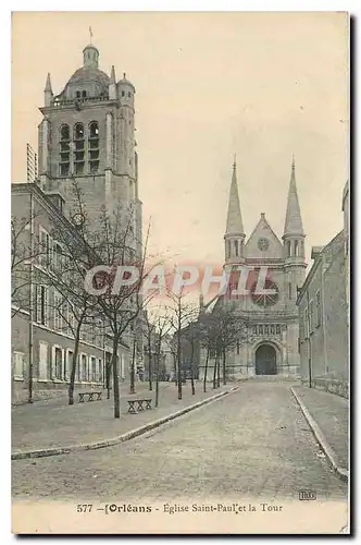 Ansichtskarte AK Orleans Eglise Saint Paul et la Tour