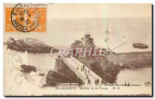 Cartes postales Biarritz Rocher de la Vierge