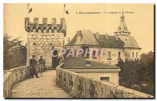Ansichtskarte AK Roc Amadour Le Rempart et le Chateau