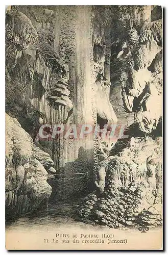 Cartes postales Puits de Padirac Lot Le Pac du Crocodile Amont