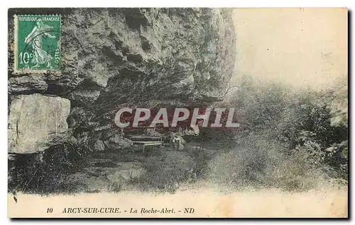 Cartes postales Arcy sur Cure La Roche Abri