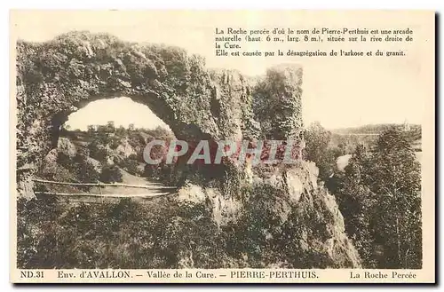 Cartes postales Env d'Avallon Vallee de la Cure Pierre Perthuis