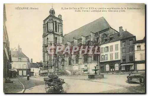 Ansichtskarte AK Sezanne Marne Eglise St Den