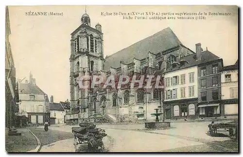 Cartes postales Sezanne Marne Eglise St Den