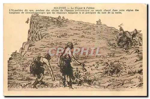 Cartes postales Solutre La Chasse a l'Abime