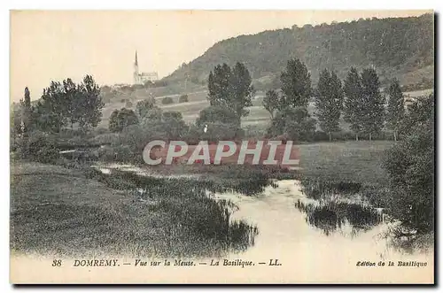 Ansichtskarte AK Domremy Vue sur la Meuse La Basilique