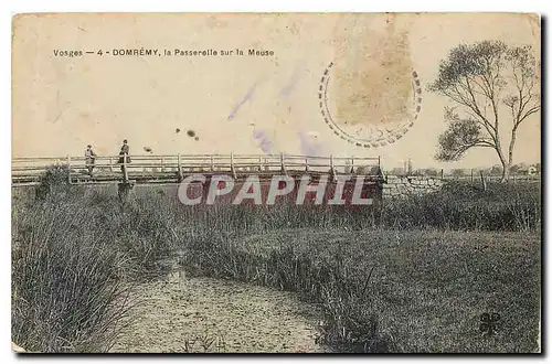 Cartes postales Vosges Domremy La Passerelle sur la Meuse