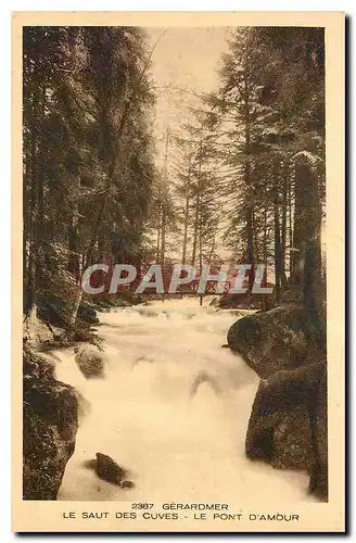 Cartes postales Gerardmer Le Saut des Cuves Le Pont d'Amour