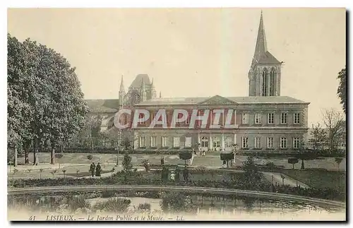 Ansichtskarte AK Lisieux Le Jardin Public et le Musee