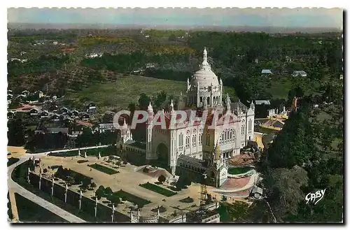 Cartes postales moderne Le France vue du Ciel Lisieux Calvados La Basilique