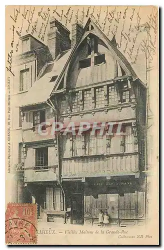 Cartes postales Lisieux Vieilles Maisons de la Grande Rue