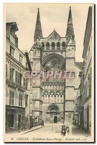 Ansichtskarte AK Lisieux Cathedrale Saint Pierre Portail sud