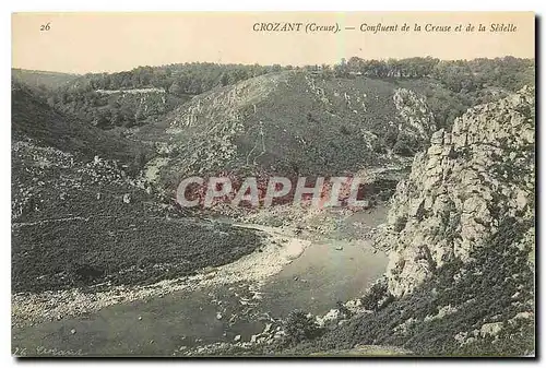 Ansichtskarte AK Crozant Confluent de la Creuse et de la Sedelle