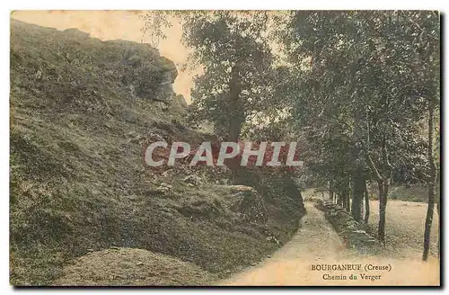 Cartes postales Bourganeuf Creuse Chemin du Verger