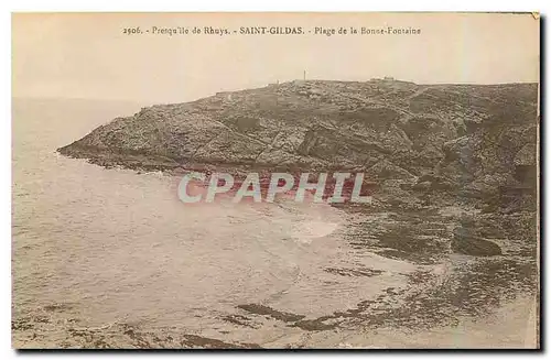 Ansichtskarte AK Presquelle de Rhuys Saint Gildas Plage