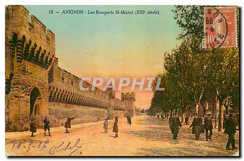 Cartes postales Avignon Les Remparts St Michel