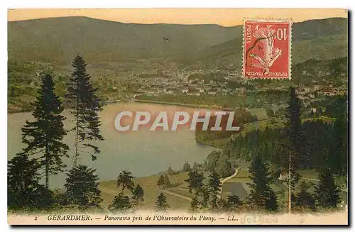Cartes postales Gerardmer Panorama pris de l'Observatoire du Pheny