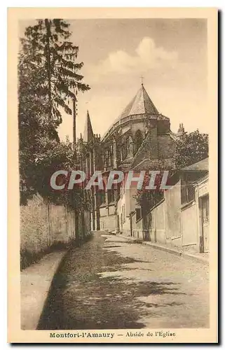 Ansichtskarte AK Montfort l'Amaury Abside de l'Eglise