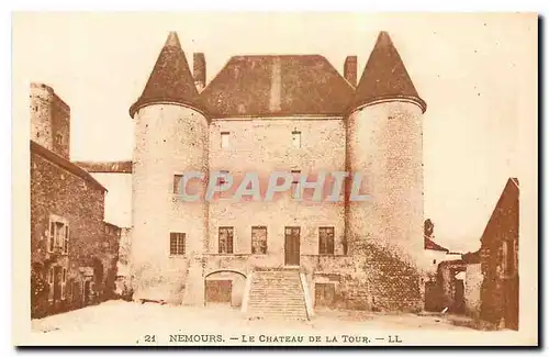 Ansichtskarte AK Nemours Le Chateau de la Tour