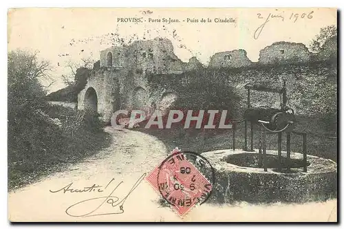 Cartes postales Provins Porte St Jean Puits de la Citadelle