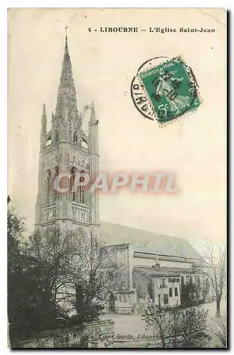 Cartes postales Libourne L'Eglise Saint Jean