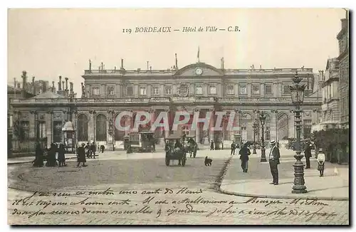 Cartes postales Bordeaux Hotel de Ville