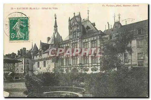 Cartes postales Saumur M et L Hotel de Ville