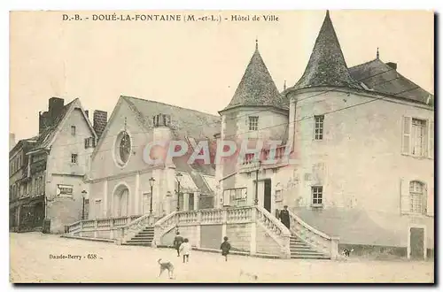 Cartes postales Doue la Fontaine M et L Hotel de Ville