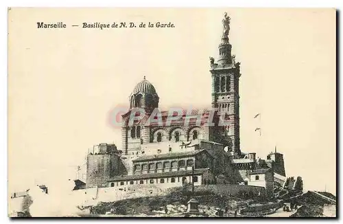 Cartes postales Marseille Basilique de N D de la Garde